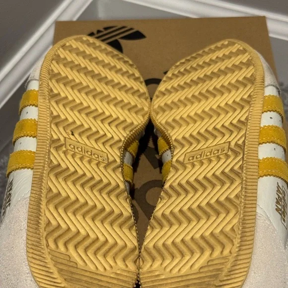 Adidas Women's Sneakers - Yellow and Cream - Picture 8 of 10